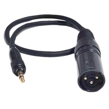 Imagem de Cabo Montado 30CM P2 Estereo Com Rosca x Canon Macho Para Sistema Senn