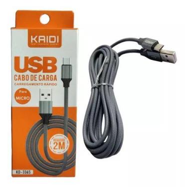 Imagem de Cabo de Carga Micro USB V8 2M KD-336S - Kaidi