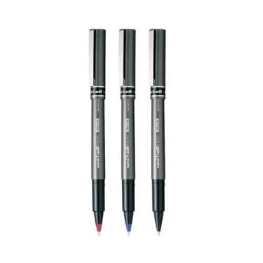 Imagem de Kit 3 Caneta Rollerball UB-155 Micro Deluxe AZ PT VM 0.5mm - Uni-ball