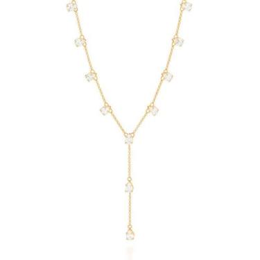 Imagem de Colar de prata 925 ou banhado ouro 3x 24k 18k e 22k feminino gravata p