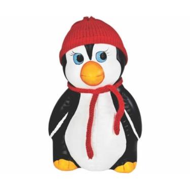 Imagem de PINGUIM GRANDE de Ceramica com Touca de Tecido - DECORE CASA