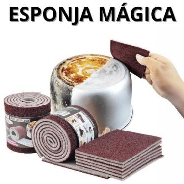 Imagem de Esponja Magica Para Limpeza Pesada Remoção de Ferrugem - Nibus