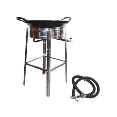 Imagem de Fritadeira Pasteleiro Grande Fogão Industrial À Gás C/tacho - ROA