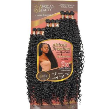 Imagem de Aplique Cacheado Fibra Bio Proteina Meu Poder Entrelace 80cm African B