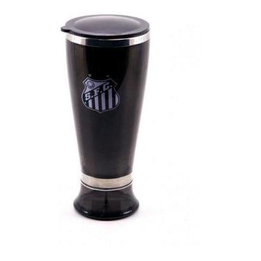 Imagem de Copo Cerveja Lager Inox Presente Santos - 400ml  - Minas de Presentes,