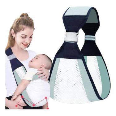 Imagem de Canguru Bolsa Carrega Bebe Passeio 13kg Seguro Ideal - alwy, Verde