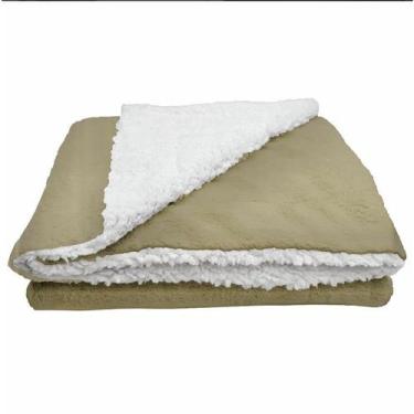 Imagem de Cobertor Mantinha com sherpa microfibra para bebê 0,80m x 1,00m - BORG