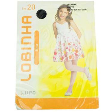 Imagem de Meia Calça Lupo Lobinha Fio 20 2570, P, Preto