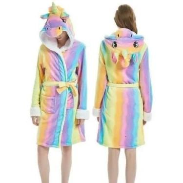 Imagem de Roupão De Unicórnio Infantil - Saída De Banho/piscina/praia - Rey Shop
