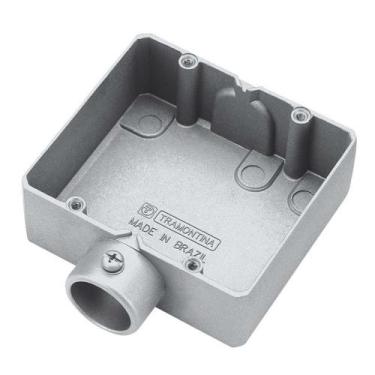 Imagem de Condulete Versatil E - 3/4 S/ Rosca S/ Tampa Duplo S/Pintura - TRAMONT