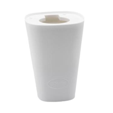 Imagem de ＡＷＨＡＯ Vaso de flores suspenso, cesta de plantador suspensa, plantador de cabeça para baixo para escritório, Branco