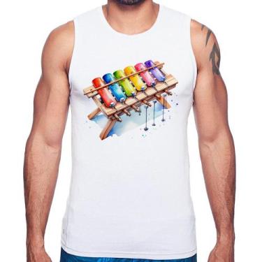 Imagem de Regata Xilofone - Foca na Moda, Branco, P