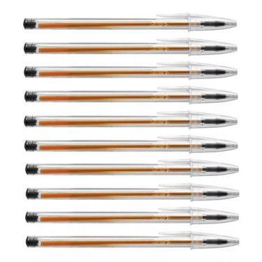 Imagem de Kit 10 Canetas Esferográfica Cristal 0.8 Fine Plus Bic