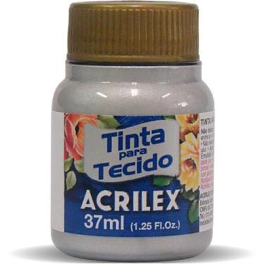Imagem de Tinta para Tecido Metálica 37ML Prata - Acrilex