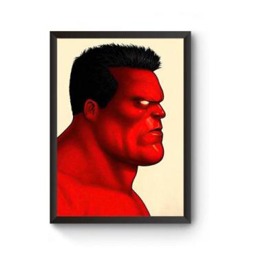 Imagem de Poster Moldurado Hulk Vermelho - Fanarte