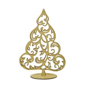 Imagem de Árvore de Natal Decorativo P 13x9 Mdf Madeira - ATACADÃO DO ARTESANATO