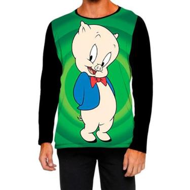 Imagem de Camiseta Manga Longa Ads gaguinho porquinho looney Tunes 1 - Fabriquet