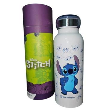 Imagem de Garrafa Térmica Bubble 500ml Holográfica Stitch Disney - Zona Criativa