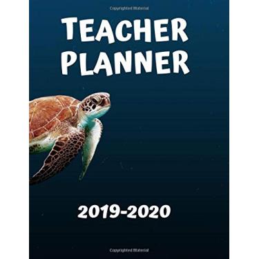 Imagem de Teacher Planner | 2019-2020: Sea Turtle Underwater Cover | Teaching School | Lesson Planning | Academic Year 2019-2020