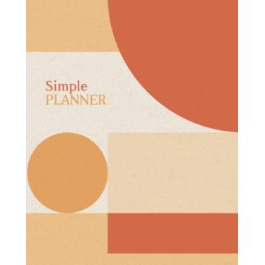 Imagem de Beautiful simple stripes cover design day planner without date | blank planner size (8x10inch) 120 pages, suitable for mothers day gifts, teachers ... day gift: A classic notebook/planner