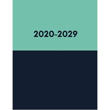 Imagem de 2020-2029: 10 Year Diary (Approximate A4 Size)| Month To View 10 Year Monthly Calendar Diary And Personal Organiser|Tasks, Plans, Appointments And Goal Setting Planner