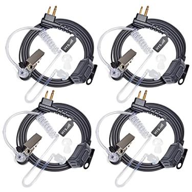 Imagem de HYS Kit de vigilância para Motorola Walkie Talkie CP200 Rdm2070d BPR40 CLS1110 CLS1410 CP200d Rádio bidirecional, CLS RDX RDU 2 pinos Fone de ouvido de segurança transparente com microfone