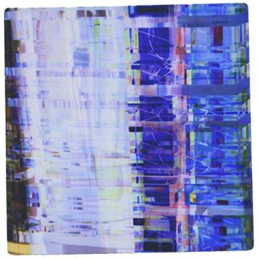 Imagem de 3drose Impressão de escultura de vidro azul e roxo - Mouse pad