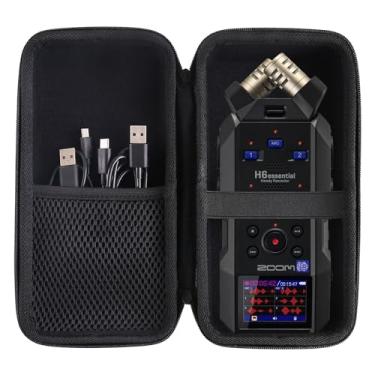 Imagem de JINMEI Estojo de Transporte Rígido Em Eva Compatível com Zoom H6 Essential (Modelo 2024, Série Essential)/Estojo para Gravador Portátil Zoom H6 de 6 Trilhas