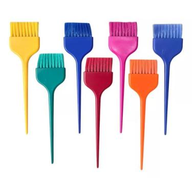 Imagem de Kit Pincel de Cabeleireiro Aplicador Coloração e Química Profissional 