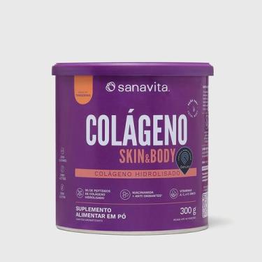 Imagem de Colageno skin tangerina - lata 300g - Sanavita, Tangerina