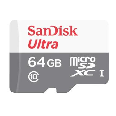 Imagem de Cartao de Memoria Sandisk Ultra SDSQUNR-64G-GN3MA - 64GB - Micro SD co
