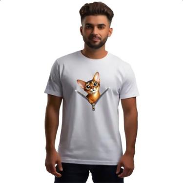 Imagem de Camiseta Unissex Gato Abyssinian no ziper - Alearts, M
