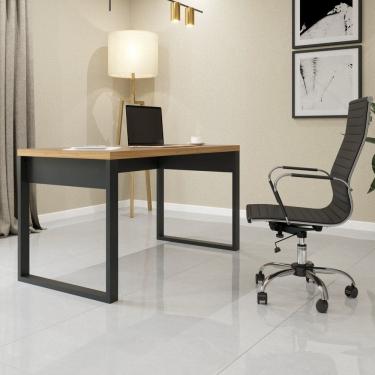 Imagem de Mesa para Escritório Industrial 135cm Freijó/Preto