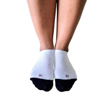 Imagem de Sapatilha zero branca e azul marinho 34-39 ref-23058001 - LEKE  MEIAS