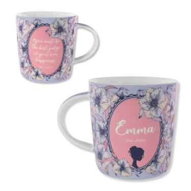 Imagem de Caneca para amantes de livros Steel Mill & Co, caneca fofa de cerâmica de café/chá com alça para clube do livro, xícara de café com tema de leitura de 400 ml, Emma