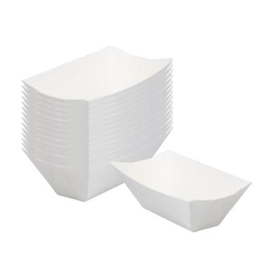 Imagem de Barco de papel branco Bio Tek – 5 cm x 1 1/4" – caixa com 400 unidades