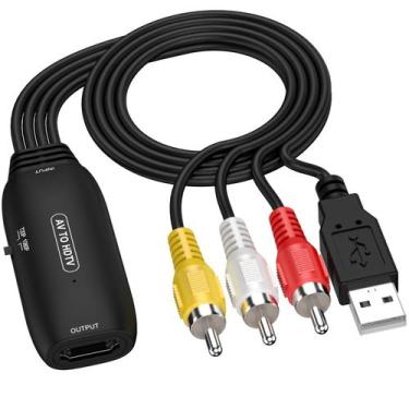 Imagem de Conversor RCA para HDMI Runbod - 1080P para PS2, Wii e Xbox