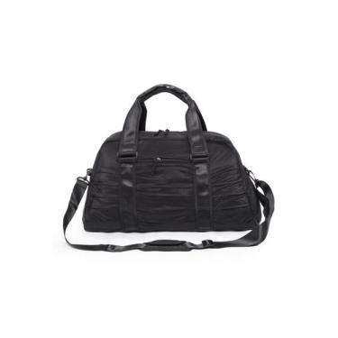 Imagem de Bolsa Mala Preta Ampla Resistente casual Viagem Reforçada Madami, U