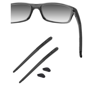 Imagem de HILEEN Hastes pretas de substituição para óculos Oakley Crosslink Pitch OX8037 OX8041 OX8111 OX3226 - Preto
