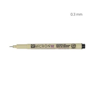 Imagem de Caneta Técnica Sakura Pigma Micron Nankin Preto