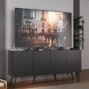 Imagem de Rack Retrô para TV até 50 Polegadas com 4 Portas Multimóveis MP1071, P