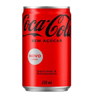 Imagem de Refrigerante coca cola Sem Açucar Lata 220ml