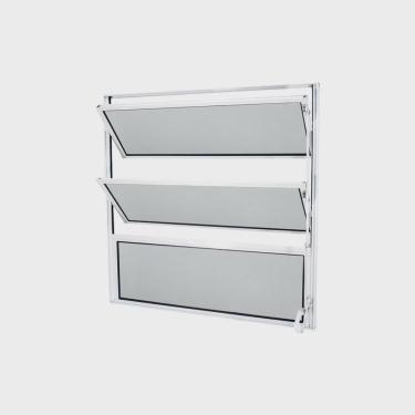 Imagem de Janela Basculante Abertura Central Exclusivo 1 Seção Vidro Mini Boreal 50x50cm crv Portas e
