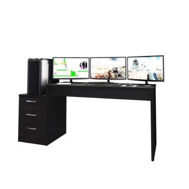 Imagem de Mesa para Computador Notebook Game drx 5000 Preto - Fdecor
