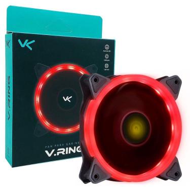 Imagem de Cooler Fan Vinik V. Ring, 120mm, Led Vermelho - Vringr