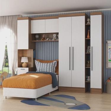 Imagem de Quarto Infantil Completo 4 Peças Ella Espresso Móveis