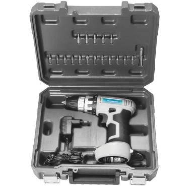 Imagem de Parafusadeira furadeira uso doméstico 7,2 V com maleta 20 peças tramontina