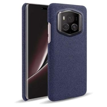 Imagem de Capa para Honor MAGIC 6 RSR,Capa desenhada em lona,Case Protetora Ultrafina com Empunhadura Macia,Design em Tecido Antichoque e Antiarranhões-Blue
