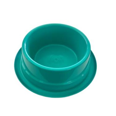 Imagem de Kit 2 Comedouro Bebedouro Anti-Formiga para Cachorro e Gato - Prático e Higiênico (VERDE-ÁGUA, 600 ML)