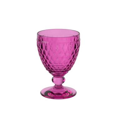 Imagem de Villeroy & Boch - Copo de vinho tinto Boston Berry, 200 ml, vidro de cristal para vinho tinto, seguro para lava-louças, rosa